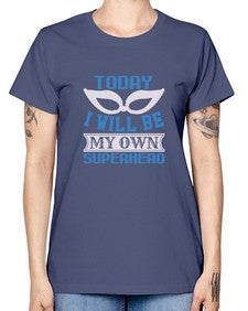 Today i will be my 256# - cartoon super hero -  Missy T-Shirt