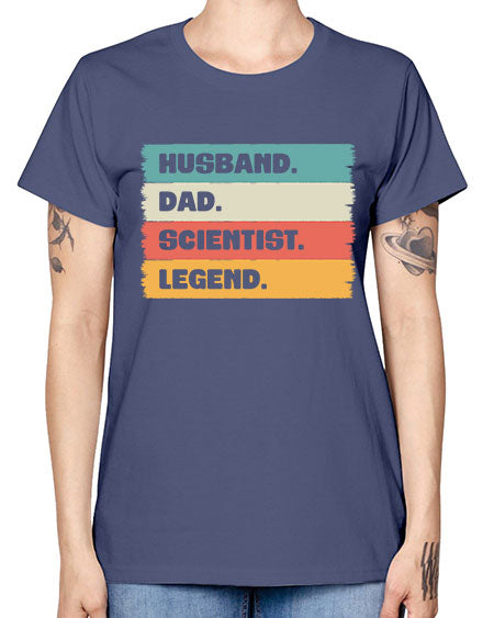 VintageHusbandDadScientistLegendScientistSkinite Scientist Skinite 14# - general science -  Missy T-Shirt