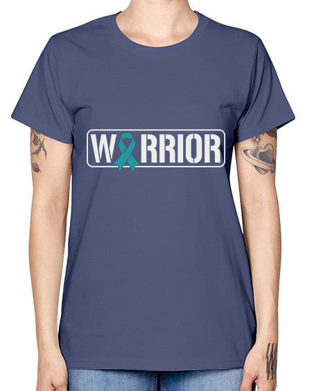 Warrior PTSD Awareness Teal Military 2# - PTSD -  Missy T-Shirt