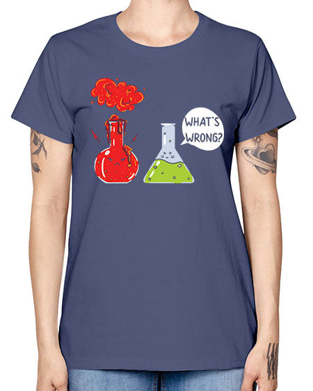 WhatsWrongScienceTshirt 11# - general science -  Missy T-Shirt