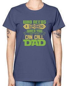 Who needs 266# - cartoon super hero -  Missy T-Shirt
