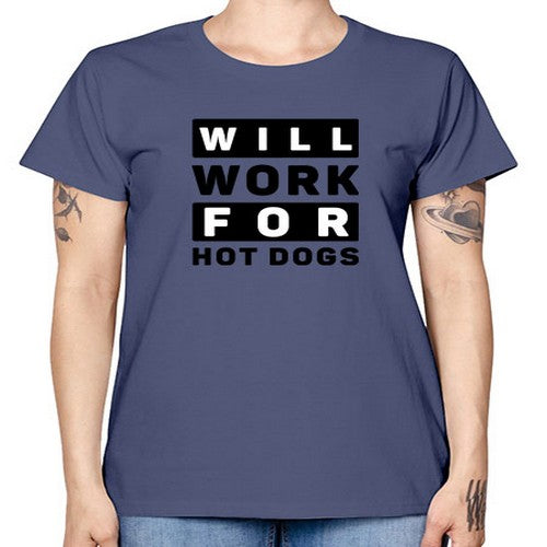 Will Work For Style 1# - dogs -  Missy T-Shirt