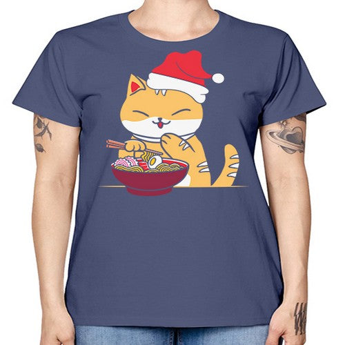 Xmas Kawaii Anime Shiba Inu Eating Ramen 289# - anime -  Missy T-Shirt