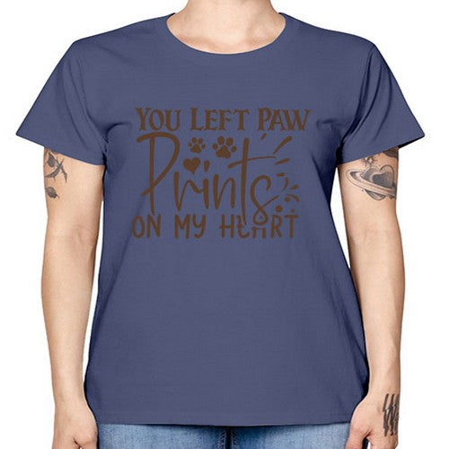 You Left Paw Prints On My Heart Style 53# - dogs -  Missy T-Shirt