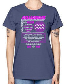 aquarius 86# - aquarius -  Missy T-Shirt