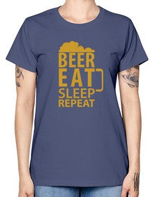 beer eat sleep 644# - beer -  Missy T-Shirt