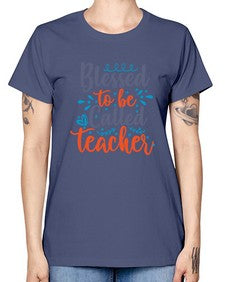 blessed to be called teacherr 635# - teacher -  Missy T-Shirt