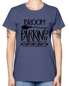 broom parking witches only 46# - witch -  Missy T-Shirt