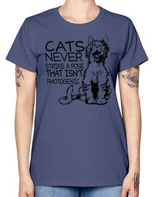 cats never strike a pose that isnt photogenic - cats -  Missy T-Shirt