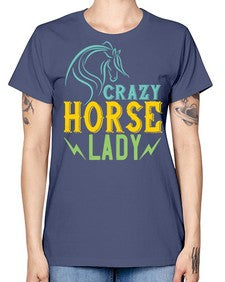 crazy horse lady Style 10# - horse -  Missy T-Shirt