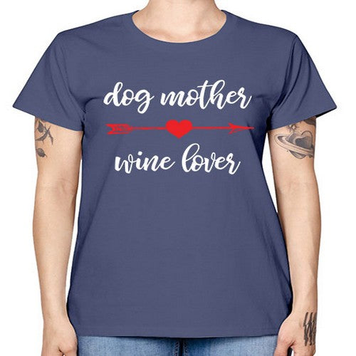 dog mom wine 84# - dogs -  Missy T-Shirt