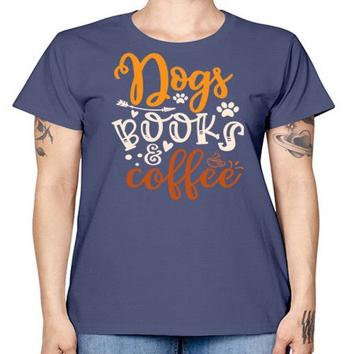 dogs books coffee 130# - dogs -  Missy T-Shirt