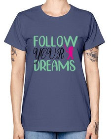 follow your dreams 134# - unicorn -  Missy T-Shirt
