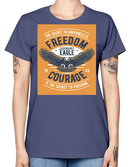freedom eagle 35# - birds -  Missy T-Shirt