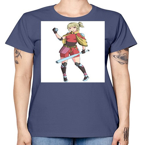 girl bring stick3# - anime -  Missy T-Shirt