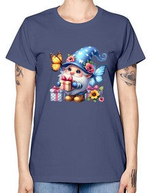 gnome with butterfly 03# - gnome -  Missy T-Shirt