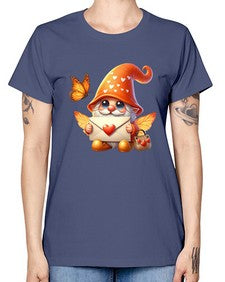gnome with butterfly 06# - gnome -  Missy T-Shirt