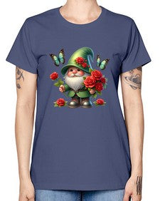 gnome with butterfly 11# - gnome -  Missy T-Shirt