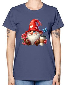 gnome with butterfly 12# - gnome -  Missy T-Shirt