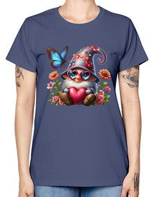 gnome with butterfly 17# - gnome -  Missy T-Shirt