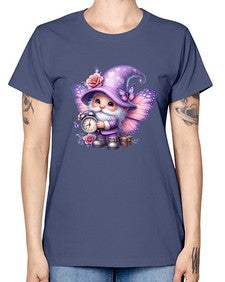 gnome with butterfly 18# - gnome -  Missy T-Shirt