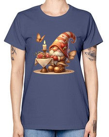 gnome with butterfly 21# - gnome -  Missy T-Shirt