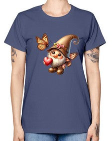 gnome with butterfly 22# - gnome -  Missy T-Shirt