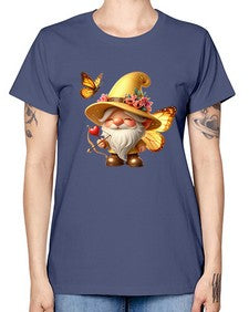 gnome with butterfly 27# - gnome -  Missy T-Shirt