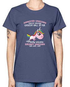 grumpy unicorn 147# - unicorn -  Missy T-Shirt