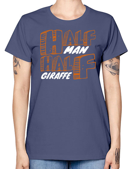 half man half giraffe - giraffee -  Missy T-Shirt