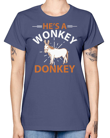 he’s a wonky donkey Style 4# - donkey -  Missy T-Shirt