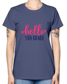 hello fifth grade 258# - fifth grade -  Missy T-Shirt