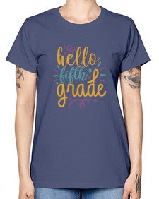 hello fifth grade 261# - fifth grade -  Missy T-Shirt