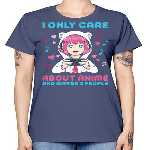 i only care about anime and maybe people234# - anime -  Missy T-Shirt