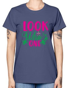 look whos one 263# - unicorn -  Missy T-Shirt