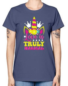 love is truly magical 270# - unicorn -  Missy T-Shirt