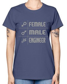 male female engineer 1084# - engineer -  Missy T-Shirt