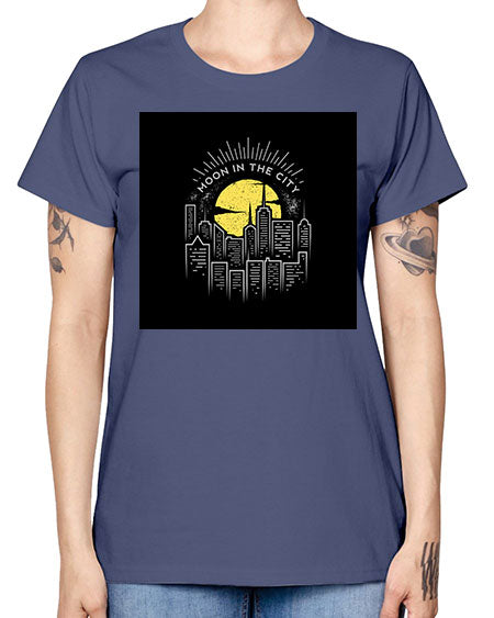 mooninthecity 2# - moon -  Missy T-Shirt