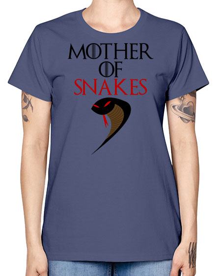 mother of snakes - snake -  Missy T-Shirt
