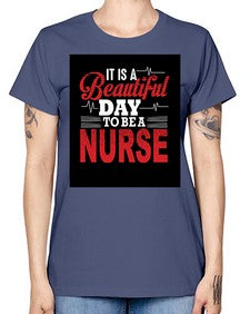 nurse with backround 1225# - nurse -  Missy T-Shirt