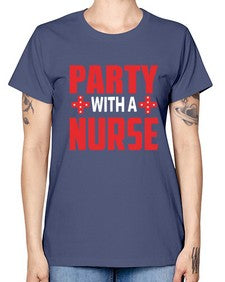 party with nurse 1300# - nurse -  Missy T-Shirt