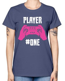 player one 147# - video games -  Missy T-Shirt