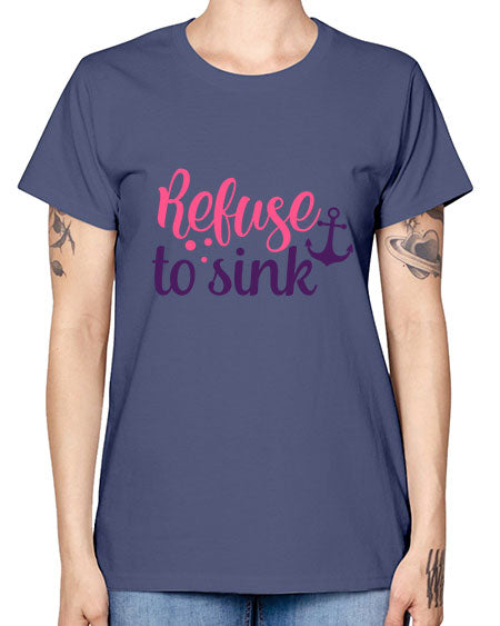 refuse to sink Style 4# - breast cancer -  Missy T-Shirt