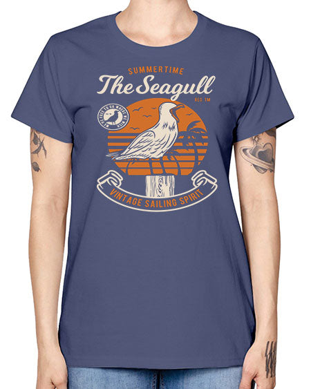 seagul bird 69# - birds -  Missy T-Shirt