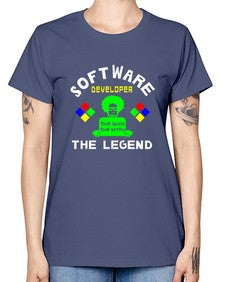 software developer the legend 16# - computer -  Missy T-Shirt