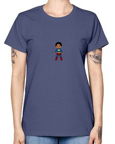 super kid 3# - black boys or men -  Missy T-Shirt