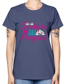 teachers are magical 429# - unicorn -  Missy T-Shirt