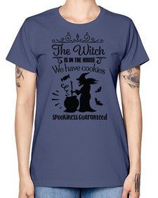 the witch is in the house sign 20# - witch -  Missy T-Shirt