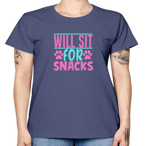 will sit for snacks Style 57# - dogs -  Missy T-Shirt