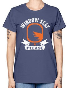 window seat please  51# - airplane -  Missy T-Shirt
